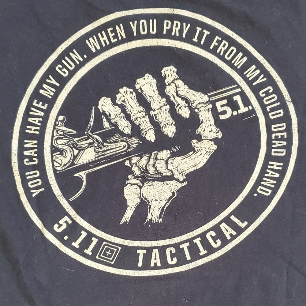 5.11 Tactical Dead Hand Skeletin Short Sleeve Shirt Mens Size Large